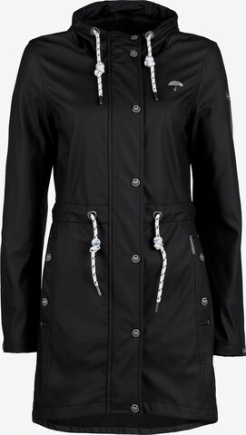 Schmuddelwedda Between-seasons coat in Black: front