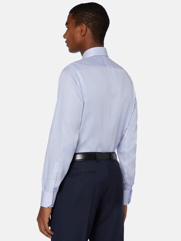 Boggi Milano Slim fit Zakelijk overhemd in Blauw