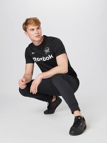 Reebok Regular Fit Sportshirt in Schwarz