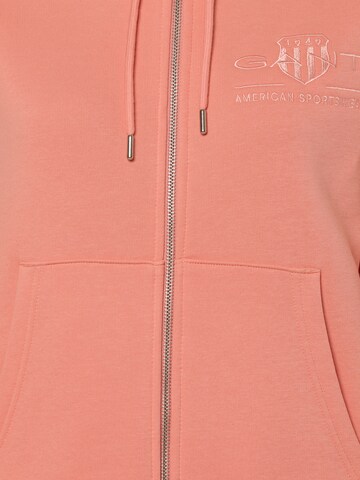 GANT Zip-Up Hoodie in Orange