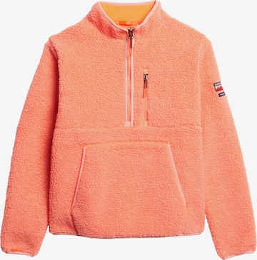 oranžinė Superdry Flisinis džemperis: priekis