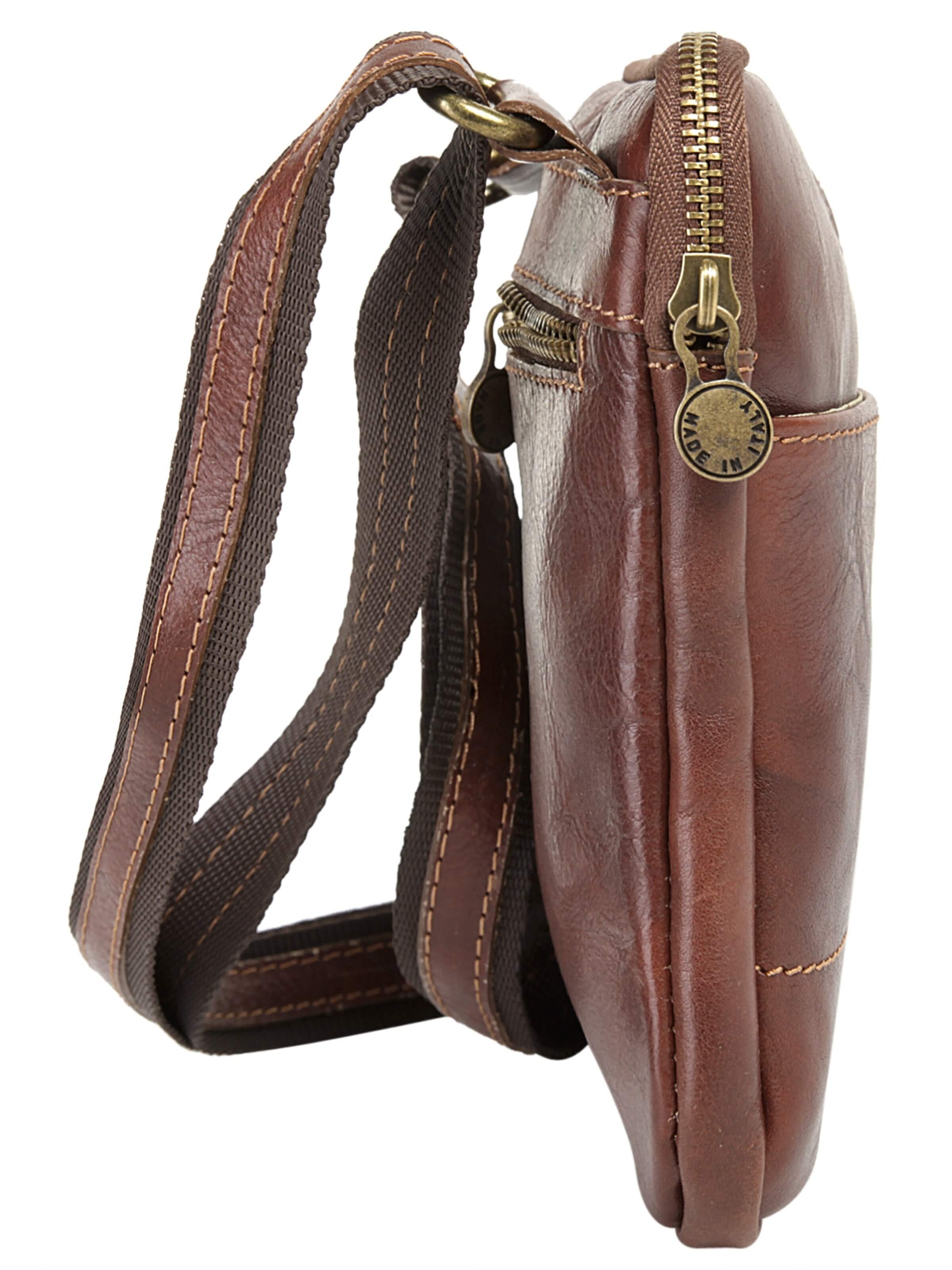 Sac à bandoulière piké en marron