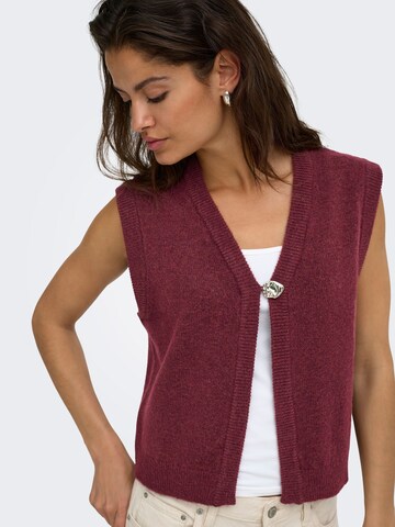 JDY Gebreide bodywarmer 'JDYSuper' in Rood