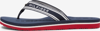 36 dydžio Šlepetės per pirštą iš TOMMY HILFIGER, spalva – tamsiai mėlyna / balta, Prekių apžvalga