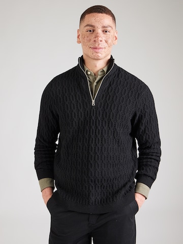 Only & Sons Свитер 'ONSLEONARD' в Черный: спереди