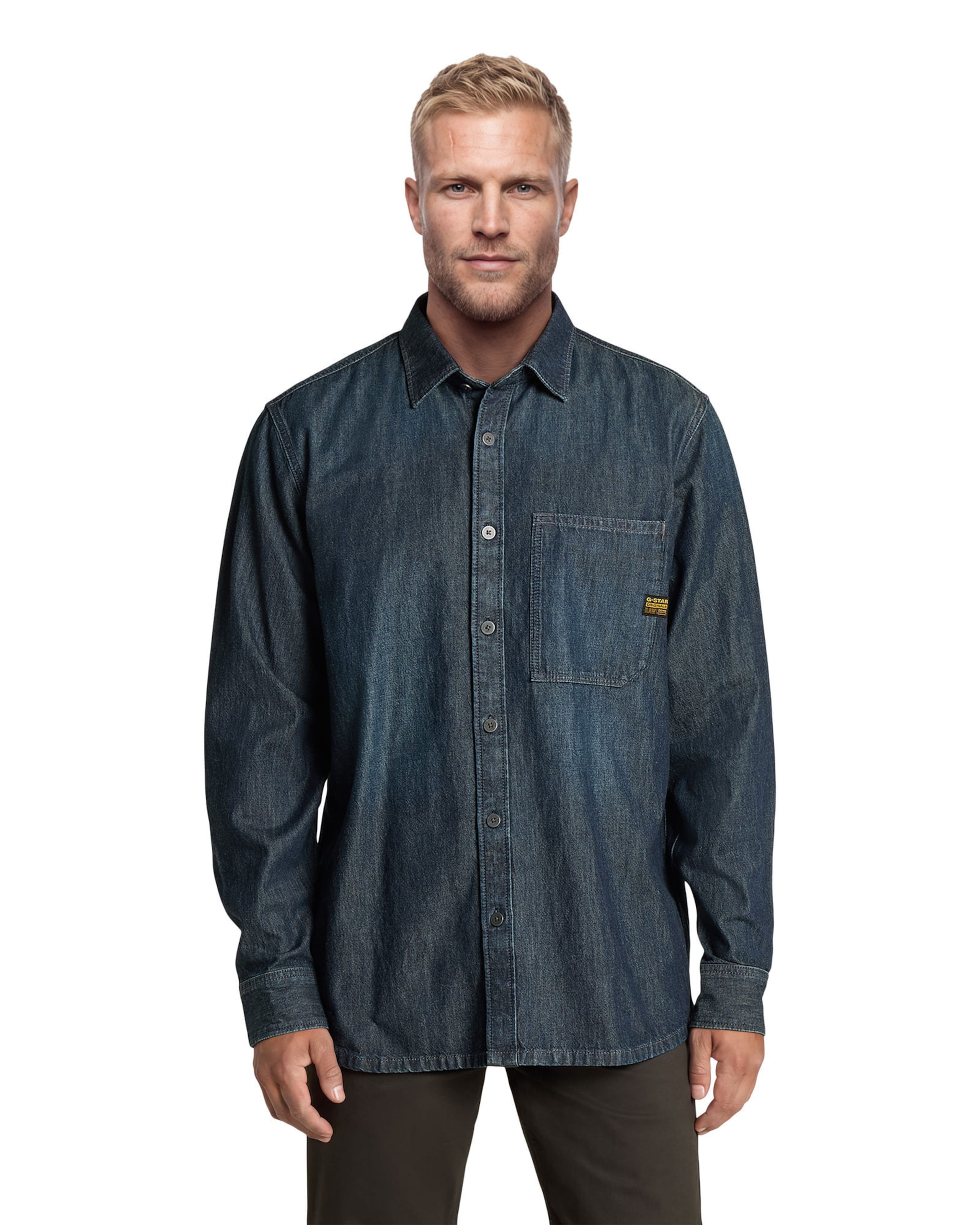 G-STAR Zakelijk overhemd ' ' in Blauw: voorkant