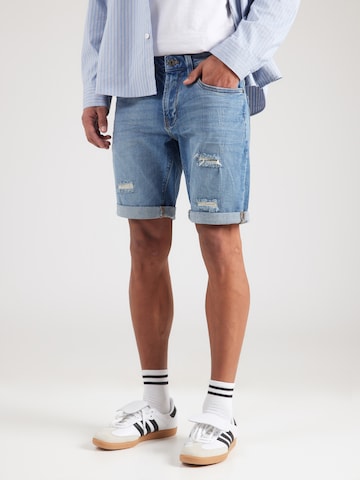 INDICODE JEANS Štandardný strih Džínsy 'INKaden Holes' - Modrá: predná strana