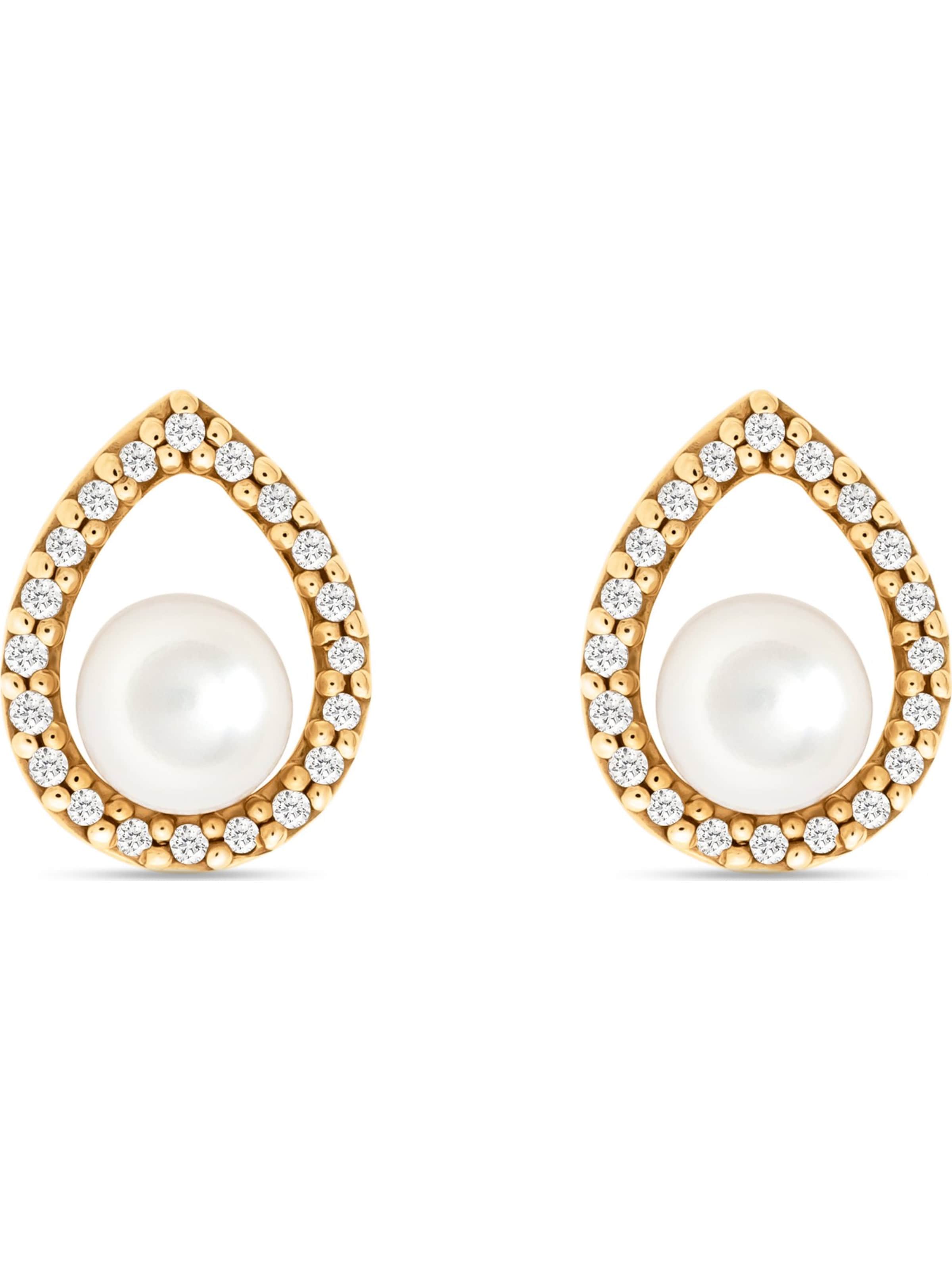 YAMŌKO Ohrringe in Gold: Vorderseite