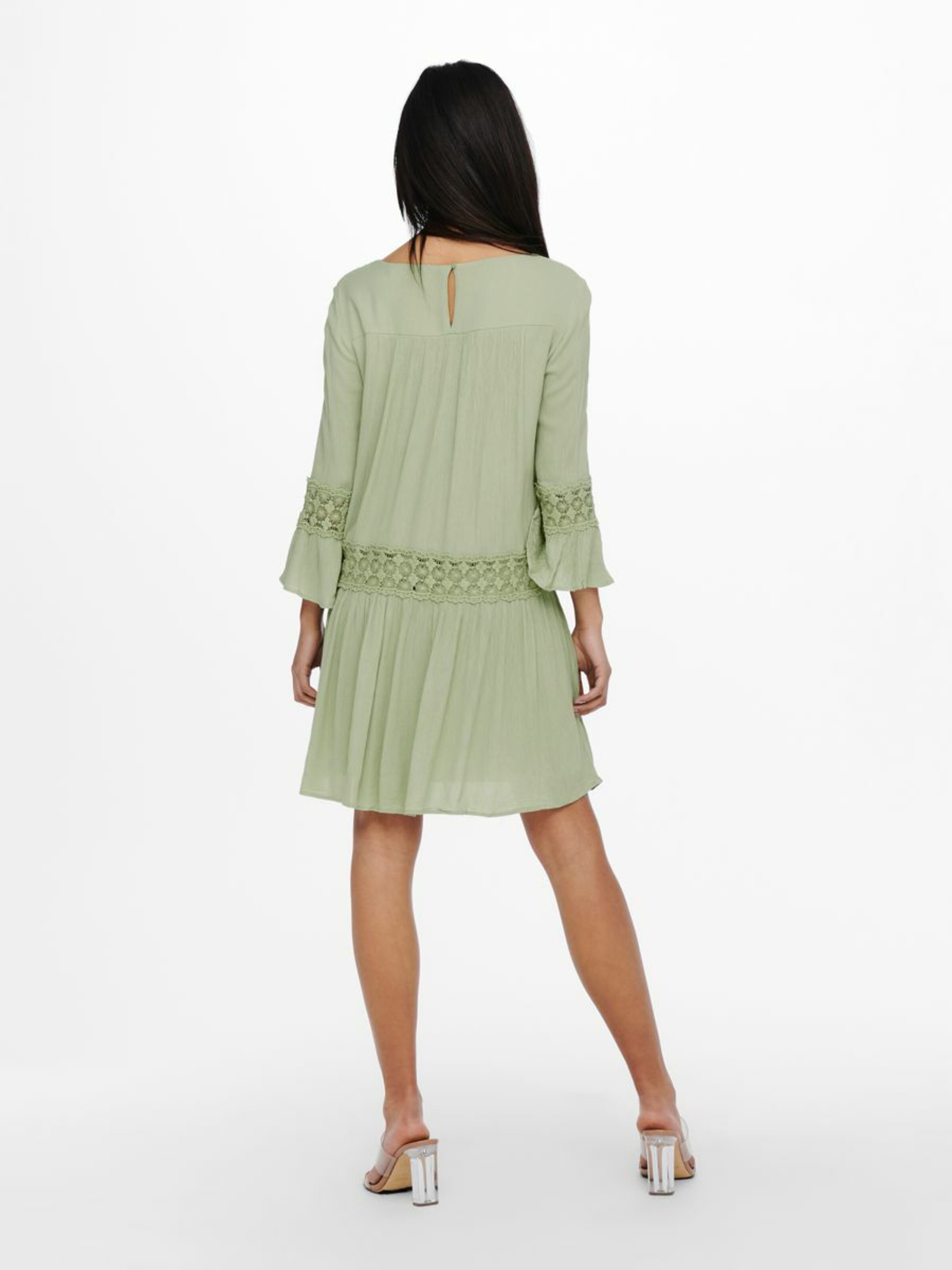 Frauen Große Größen ONLY Kleid in Pastellgrün - XO16071 Frauen Große Größen ONLY Kleid in Pastellgrün - XO16071