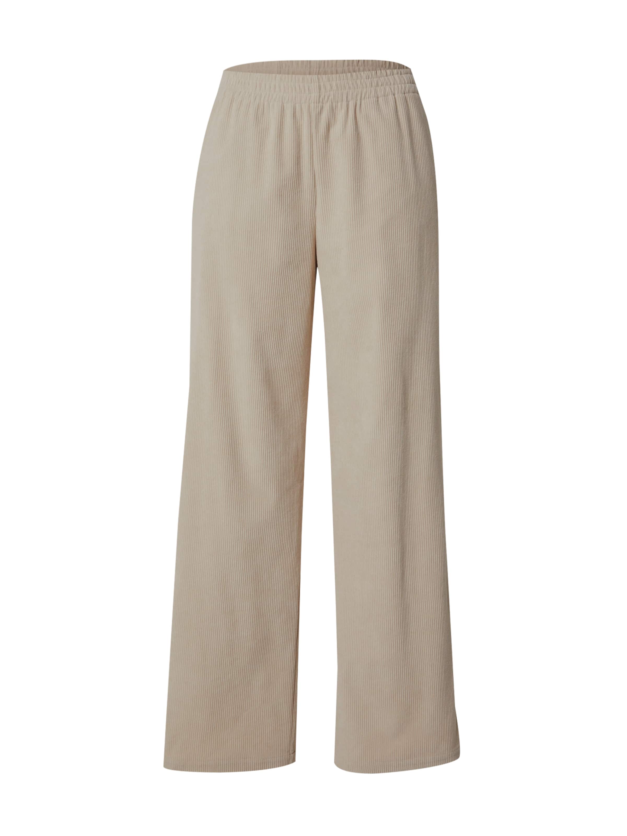 ONLY Wide leg Broek in Beige: voorkant