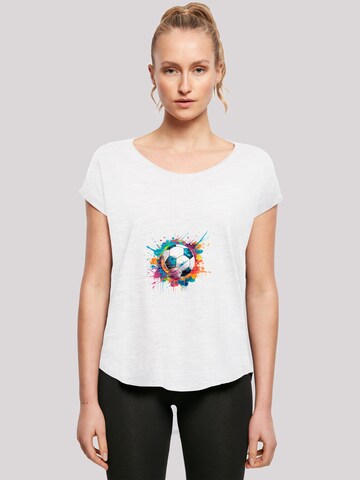 F4NT4STIC Shirt 'Bunte Fußball' in White: front