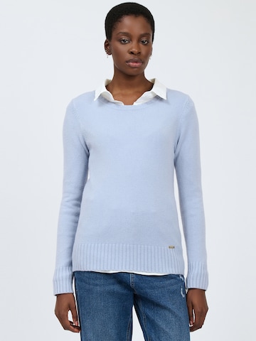Pull-over Influencer en bleu : devant