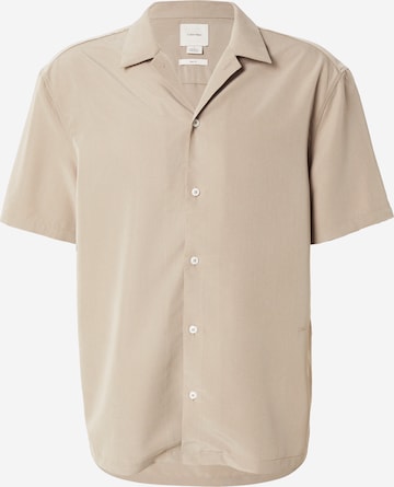 Calvin Klein Comfort Fit Skjorta i beige: framsida