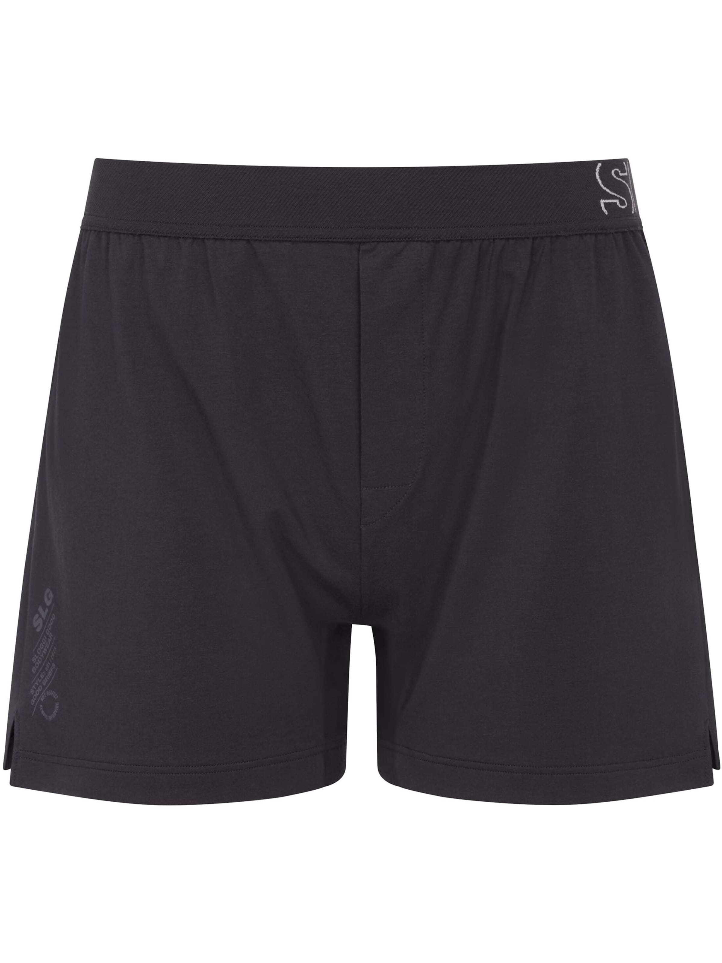 SLOGGI Boxershorts ' Soft Tech ' in Schwarz: Vorderseite