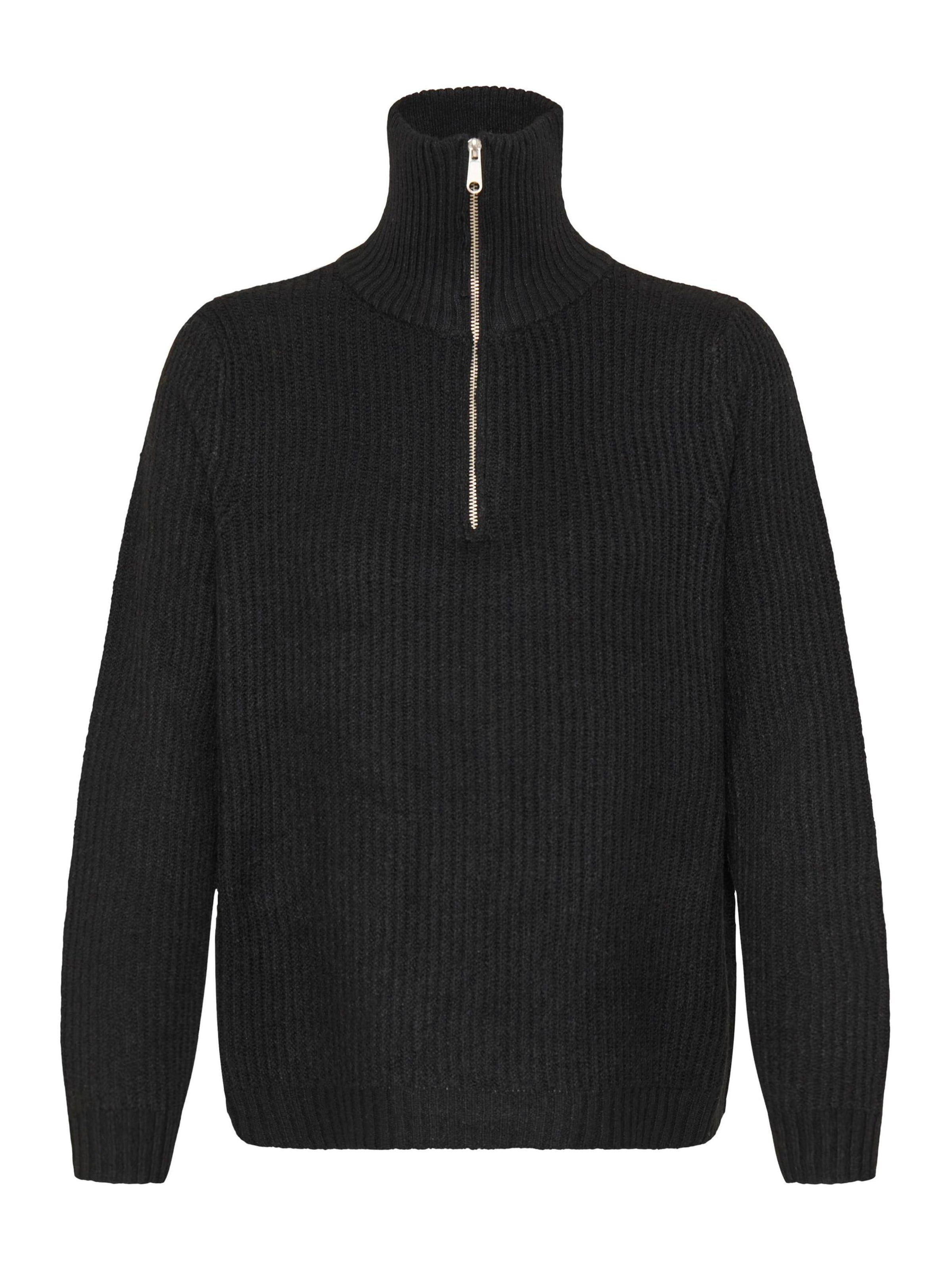 Oxmo Sweater ' OXIBALLINO ' in Black: front