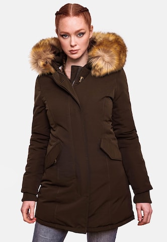 Parka d’hiver 'Karmaa' MARIKOO en marron : devant