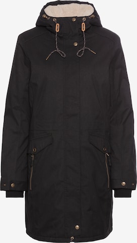 POLARINO Winter Parka in Black: front