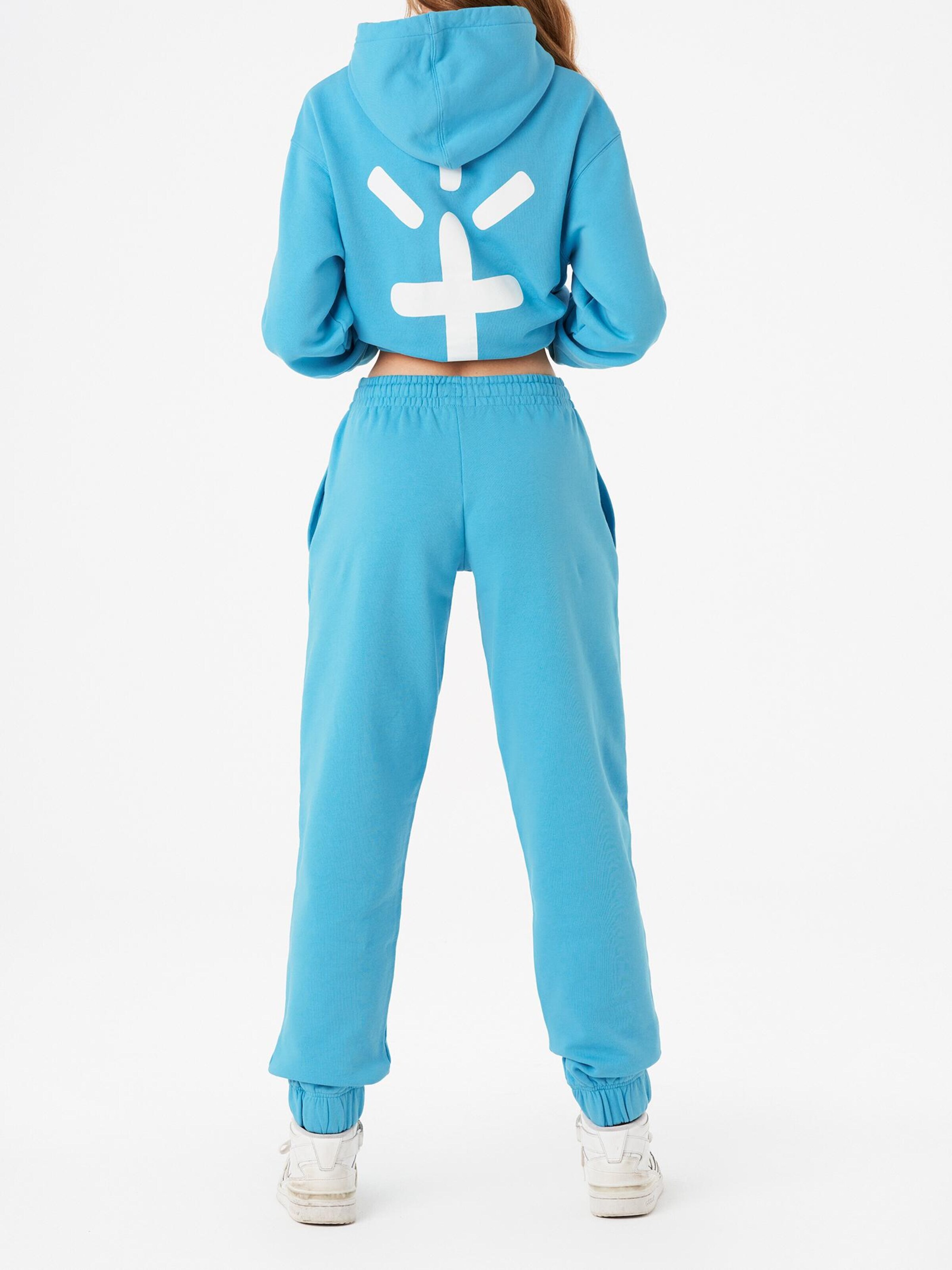 Carnalita - Loosefit Pantalón 'Pantalón de chándal con logo bordado' en azul