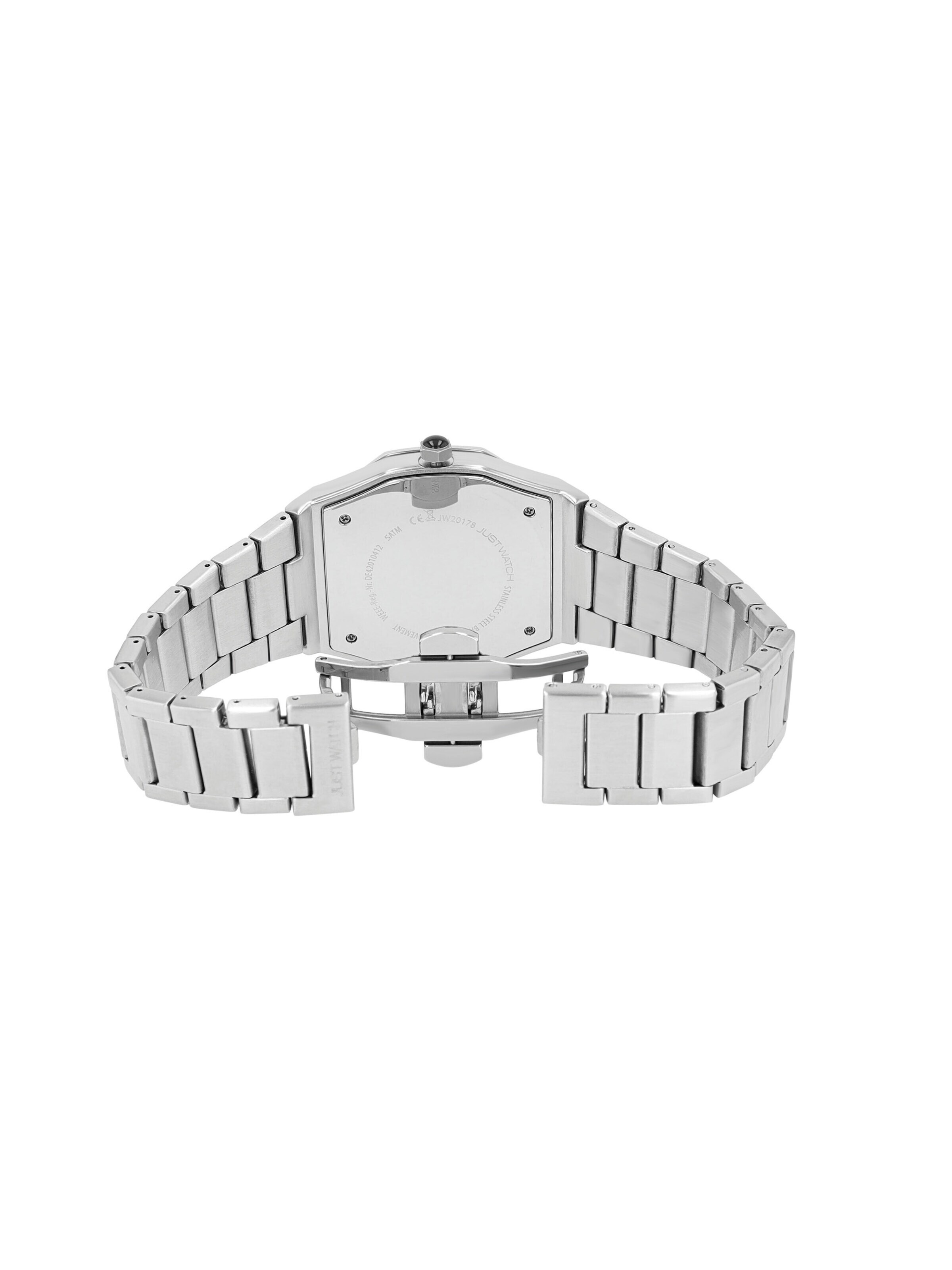 Just Watch Analog Watch 'Datumsanzeige' in Silver