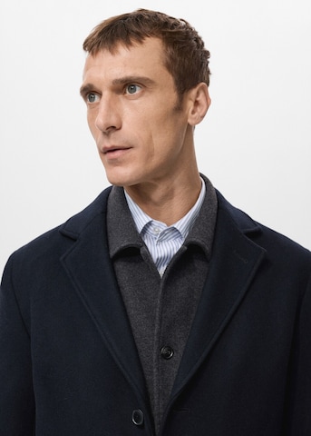MANGO MAN Between-Seasons Coat in Blue