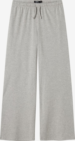 LMTD Wide leg Broek in Grijs: voorkant