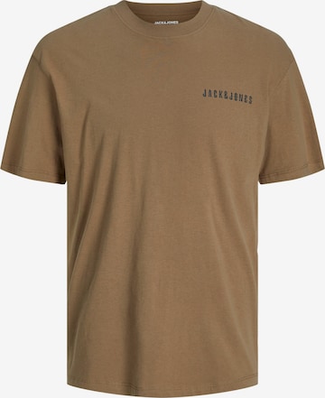 JACK & JONES T-Shirt 'MUTA' in Braun: predná strana