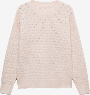 Pull-over 'FLORINS' MANGO en rose : devant