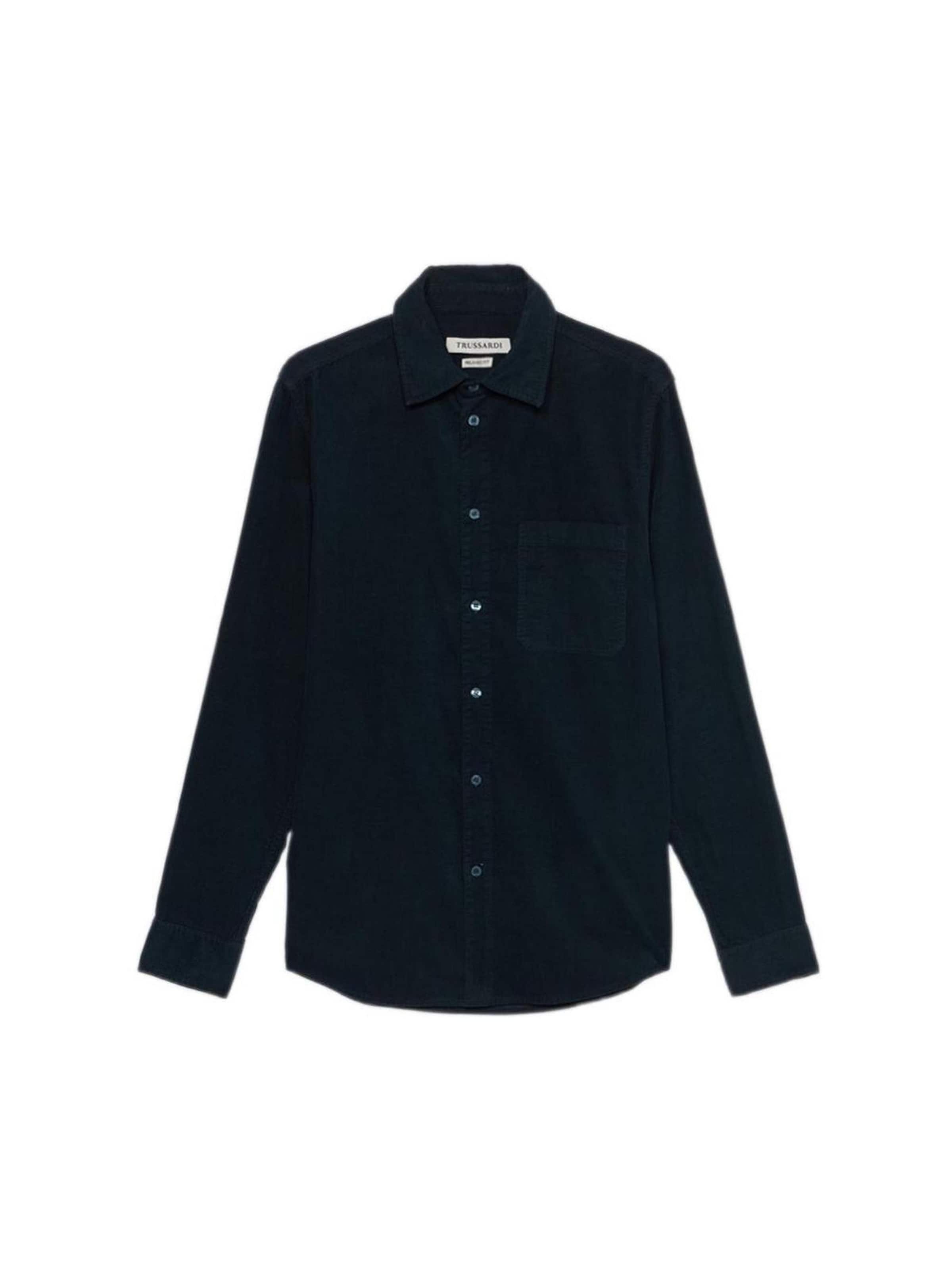 Coupe regular Chemise Trussardi en bleu : devant