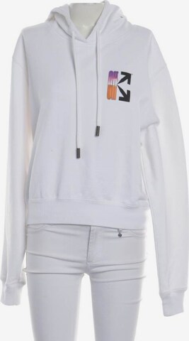 Off-White Sweatshirt & Zip-Up Hoodie in M in White: front