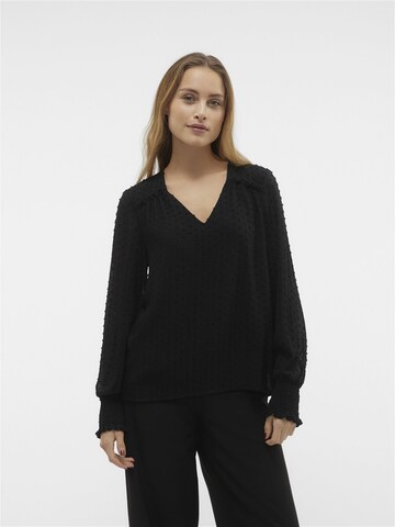 VERO MODA Blouse in Zwart: voorkant