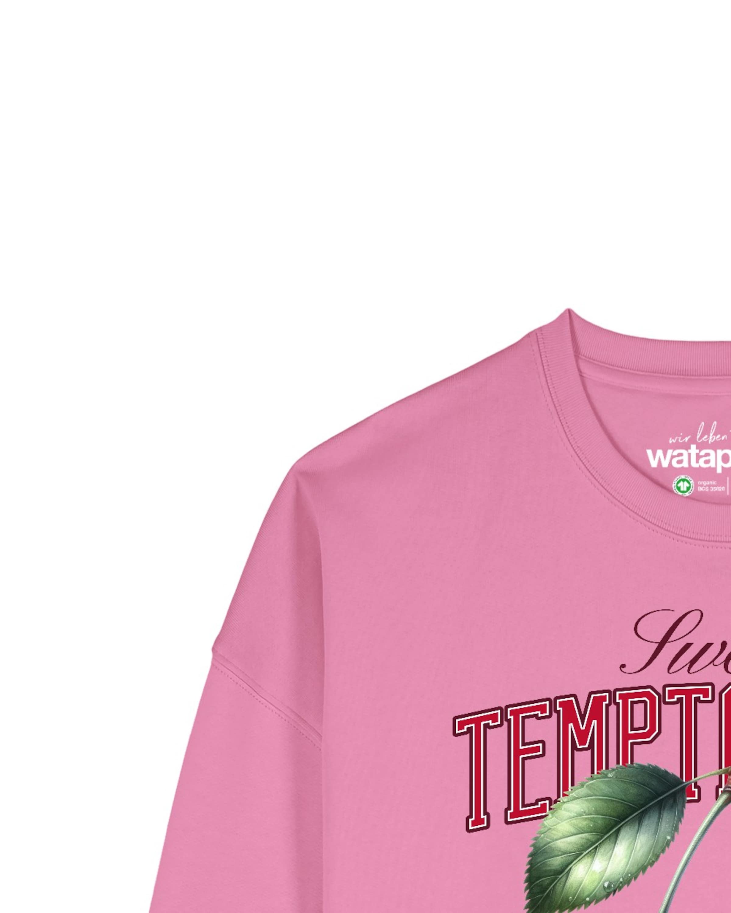 Watapparel Sweatshirt 'Sweet Temptations' in Roze
