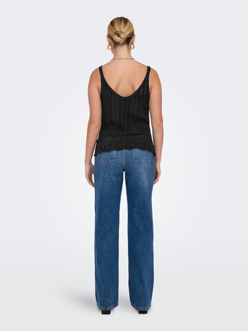 ONLY - Top de punto 'ONLLyzet' en negro