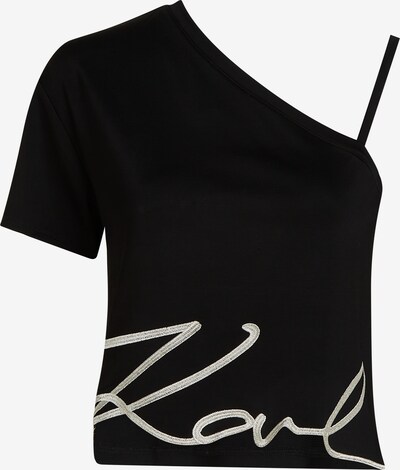 Karl Lagerfeld Тениска в черно / бяло, Преглед на продукта