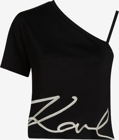 Maglietta Karl Lagerfeld di colore nero / bianco, Visualizzazione prodotti