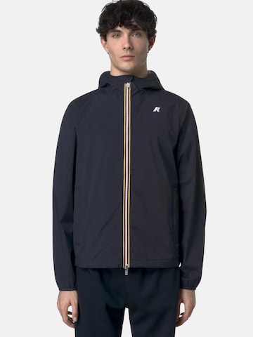 Veste mi-saison K-Way en bleu : devant