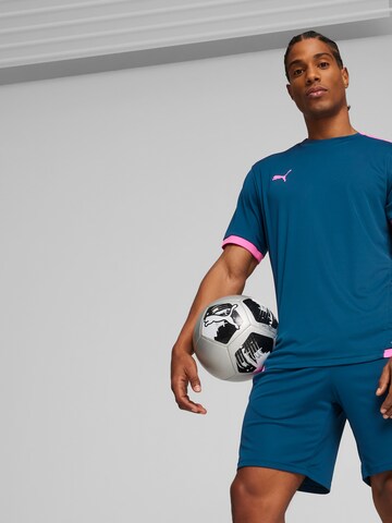 PUMA - Camisa funcionais 'TeamLIGA' em azul