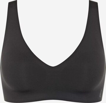 SLOGGI T-shirt Bra 'ZERO Feel 2.0' in Black: front