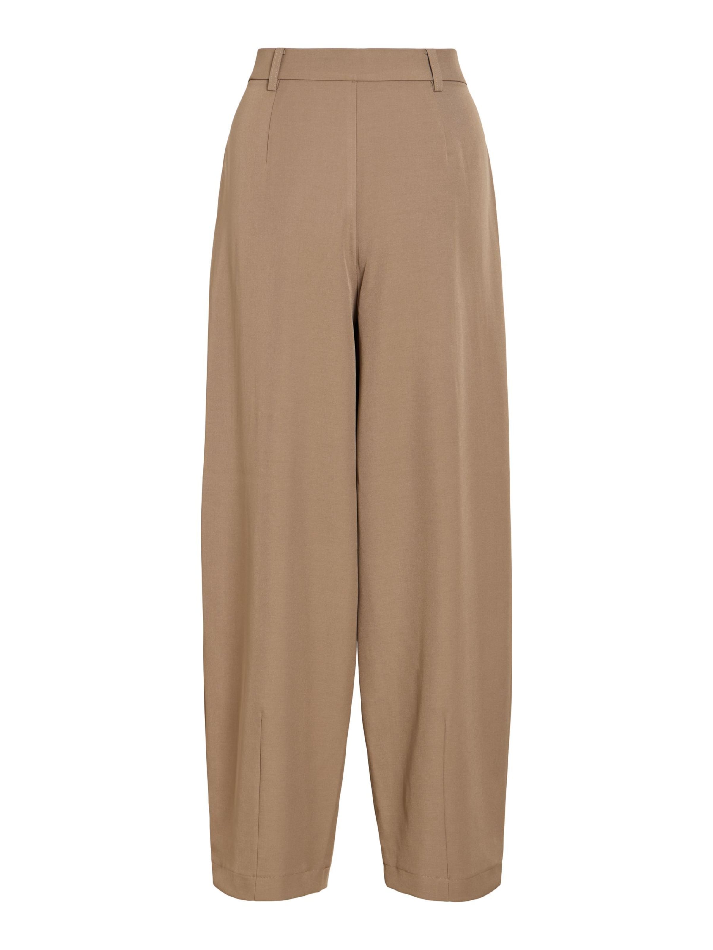 VILA Vat Bandplooibroek 'VIHelen' in Bruin