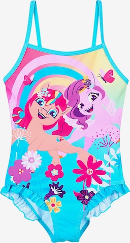MY LITTLE PONY Swimsuit 'My Little Pony Badeanzud' in Blue: front