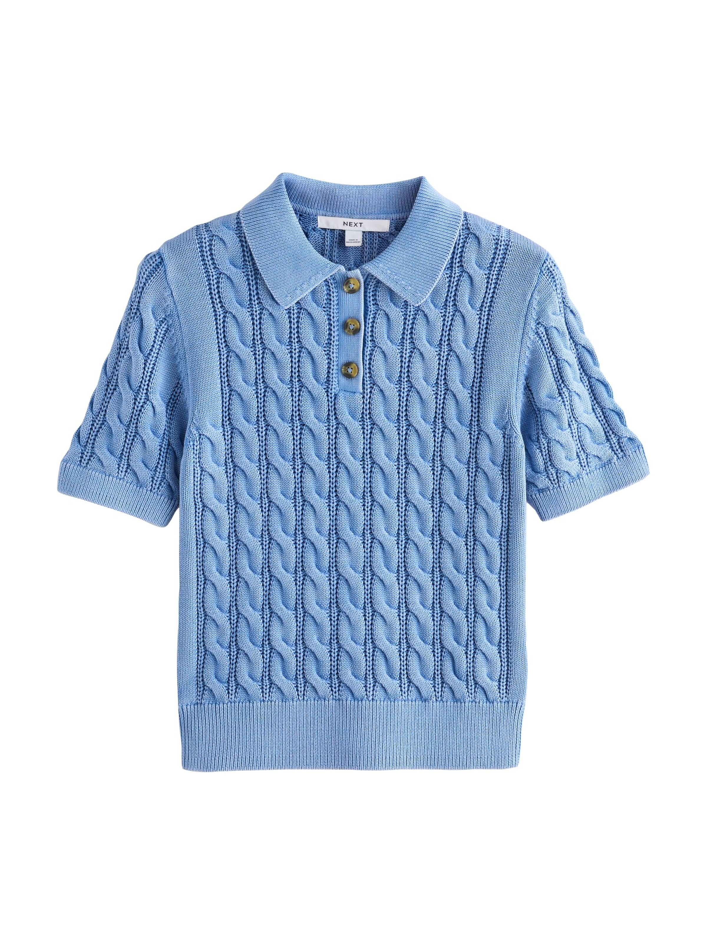 Next Svetr – modrá: přední strana