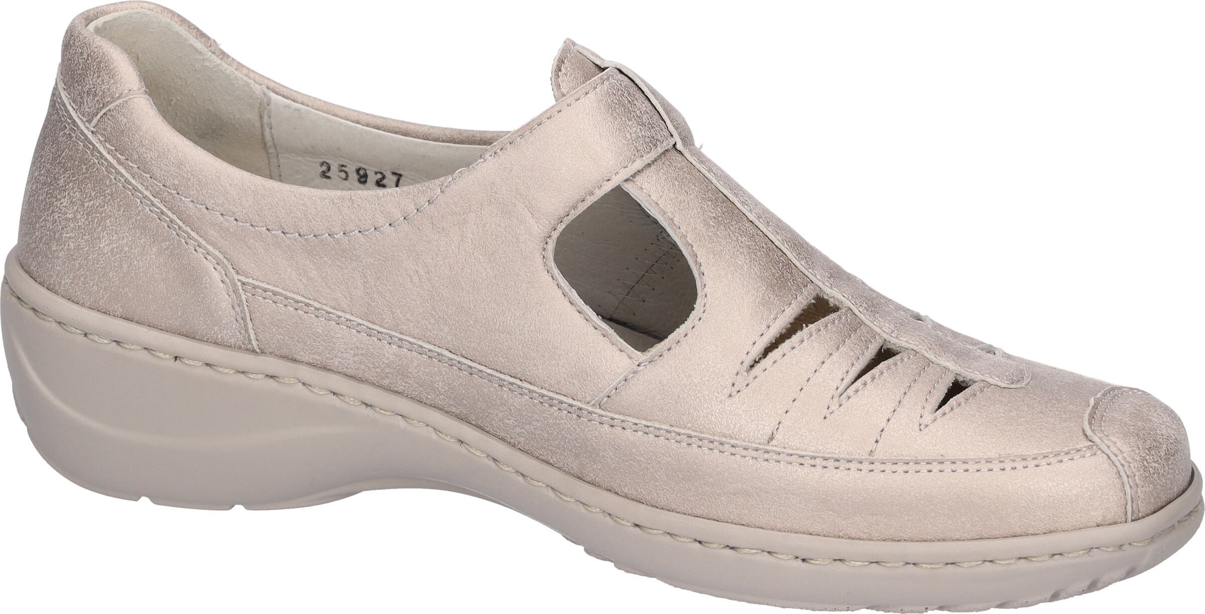 WALDLÄUFER Schnürschuh in Grau: Vorderseite