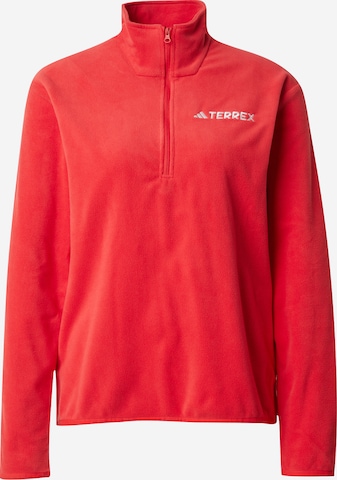 ADIDAS TERREX Спортивная кофта 'Ess' в Красный: спереди