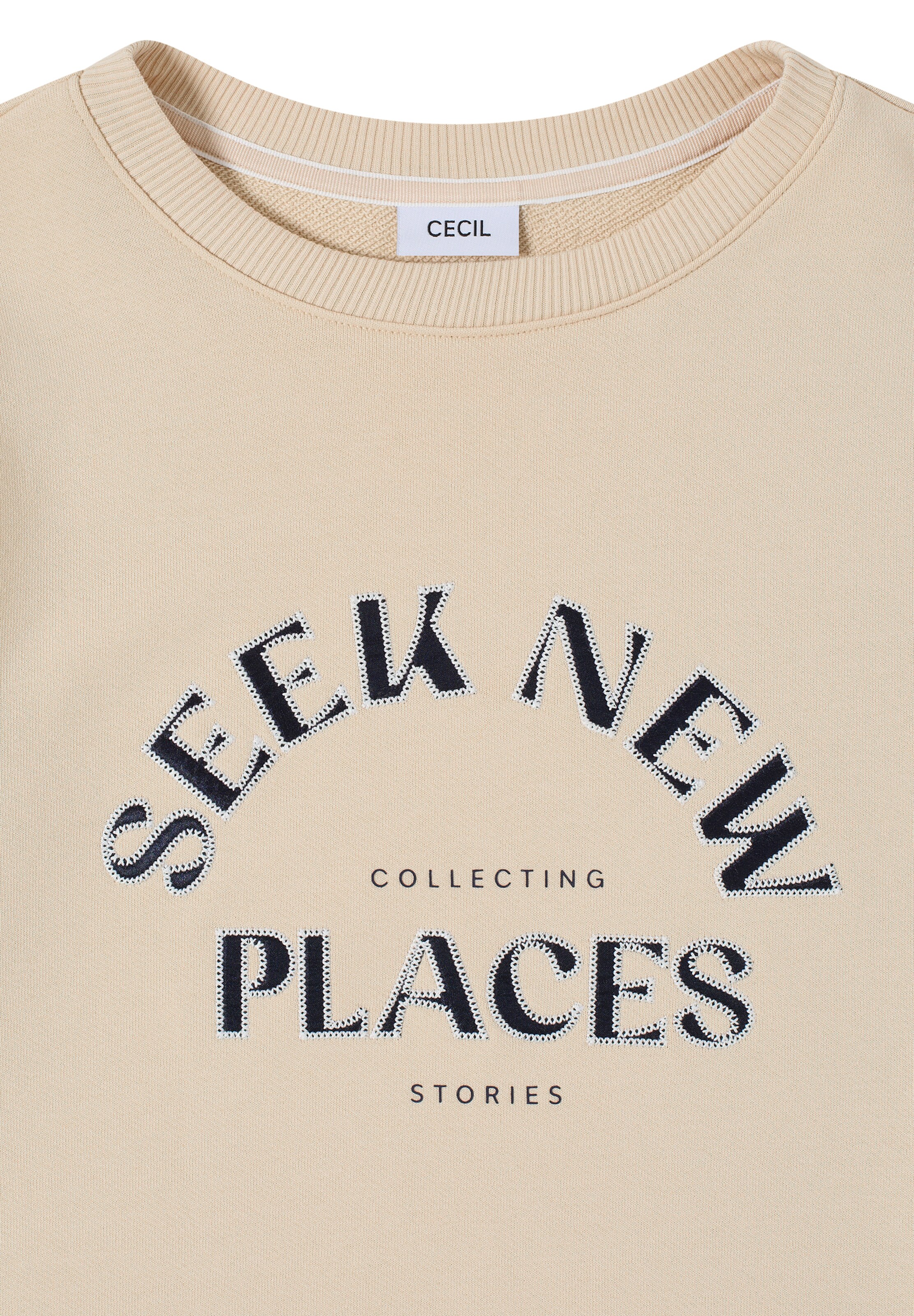 CECIL Sweatshirt in Beige