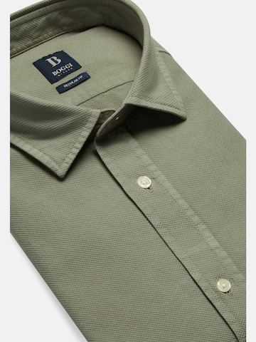 Boggi Milano Klasický střih Společenská košile – zelená