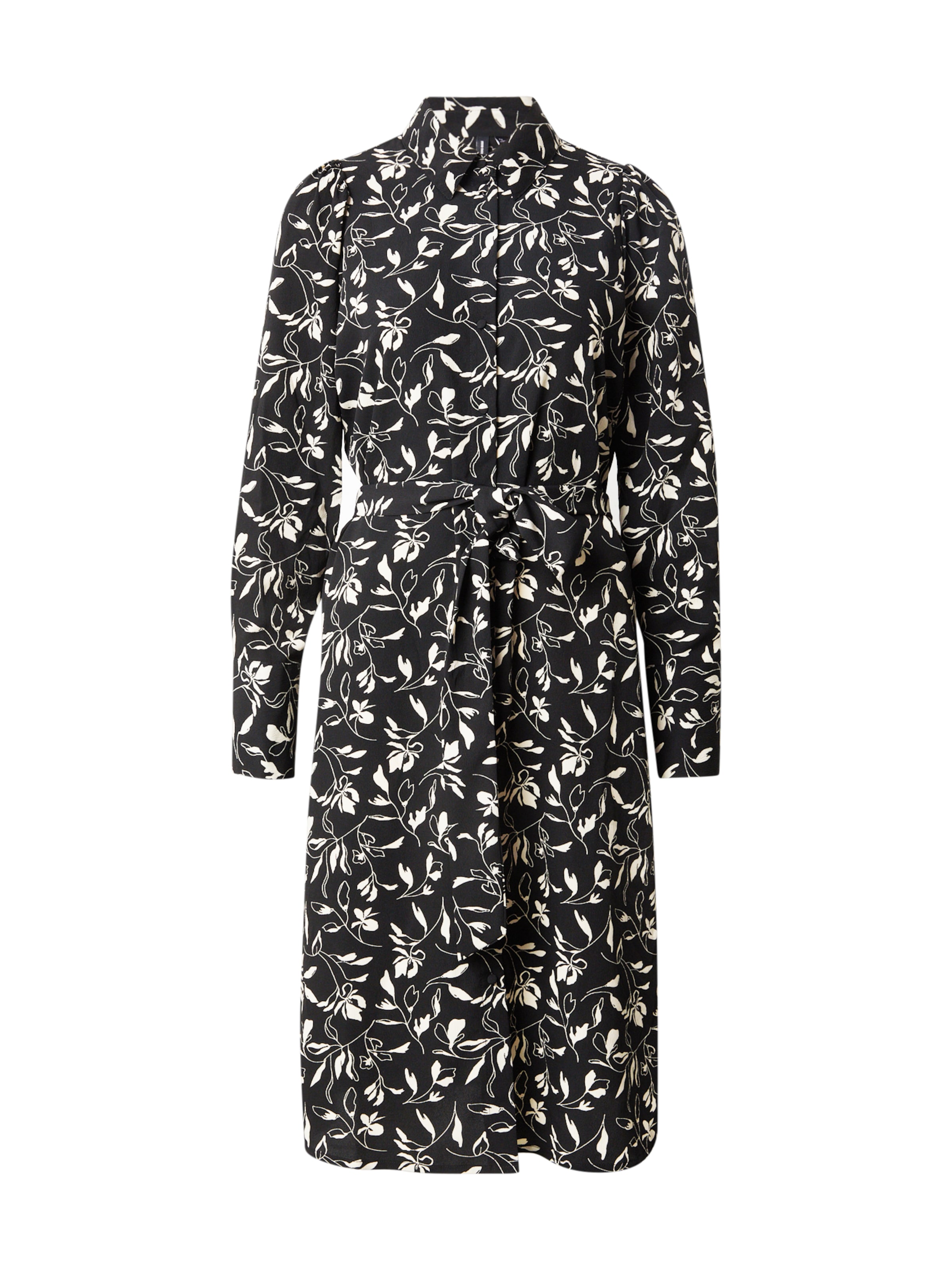 VERO MODAKošulja haljina 'VMLYDIA' - crna boja: prednji dio