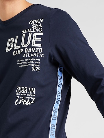 CAMP DAVID Μπλουζάκι 'Atlantic Crossing' σε μπλε