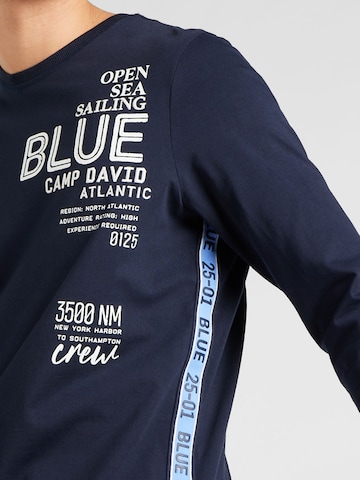 Tricou 'Atlantic Crossing' de la CAMP DAVID pe albastru