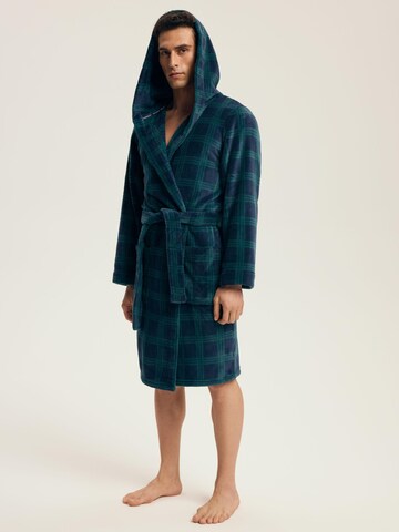 Henderson Bathrobe short 'Nickel' in Blue