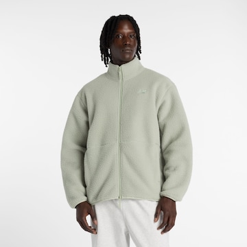 new balance Fleecejacke in Grün: Vorderseite