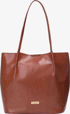 Usha Shopper in Brown: front